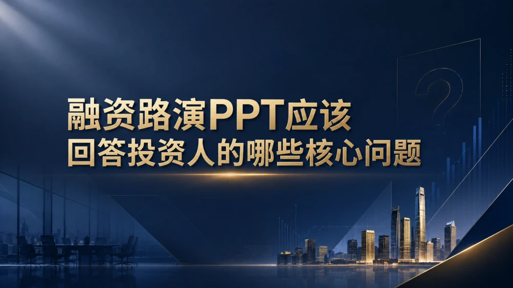 融资路演PPT应该回答投资人的哪些核心问题