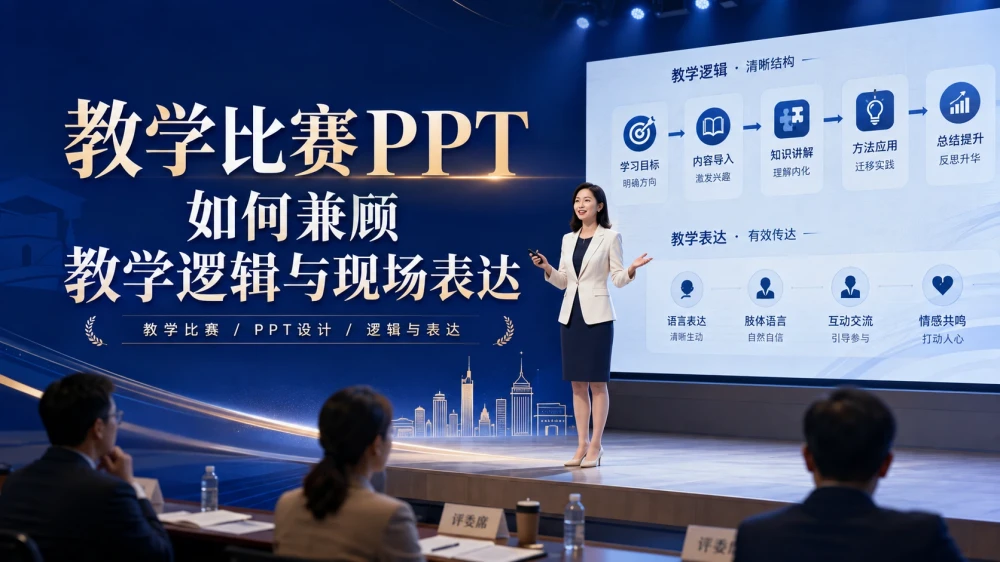 教学比赛PPT如何兼顾教学逻辑与现场表达