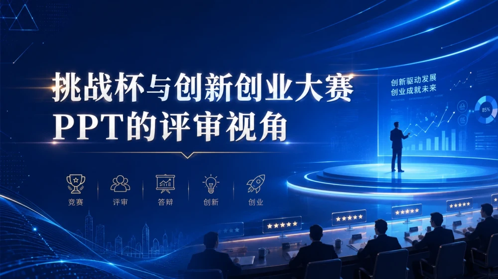 挑战杯与创新创业大赛PPT的评审视角